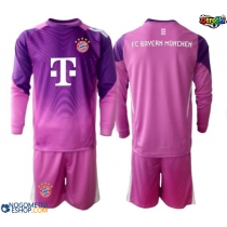 Otroški Nogometni dresi Bayern Munich Vratar Tretji 2025-26 Dolgi Rokav (+ Kratke hlače)